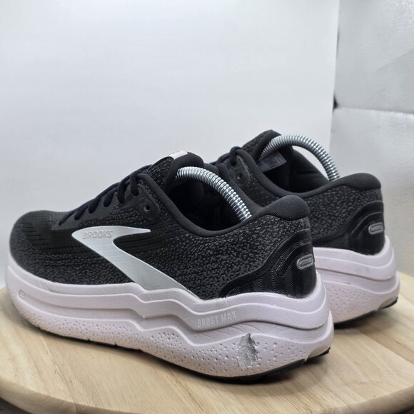 Womens Size 10.5 B - Brooks Ghost Max 2 1204201B077 Black Running Shoes Sneakers - Picture 7 of 10